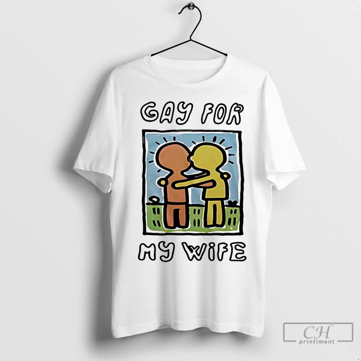 Classic Gay For My Wife Retro Graphic T-Shirts, Hoodie, Sweatshirt | InkNestWear.com