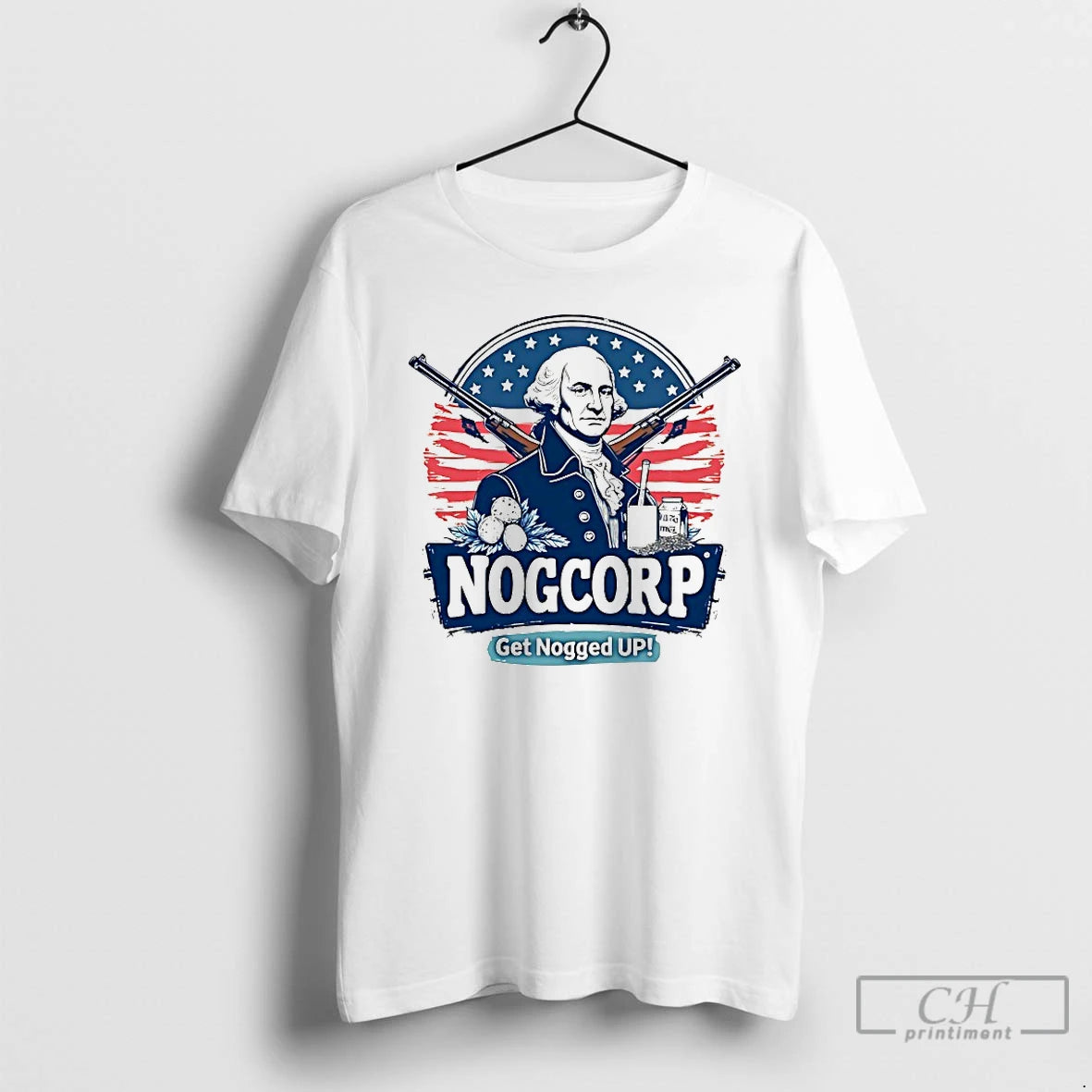 Classic George Washington Nogcorp Get Nogged Up T Shirts Hoodie, Sweatshirt | InkNestWear.com