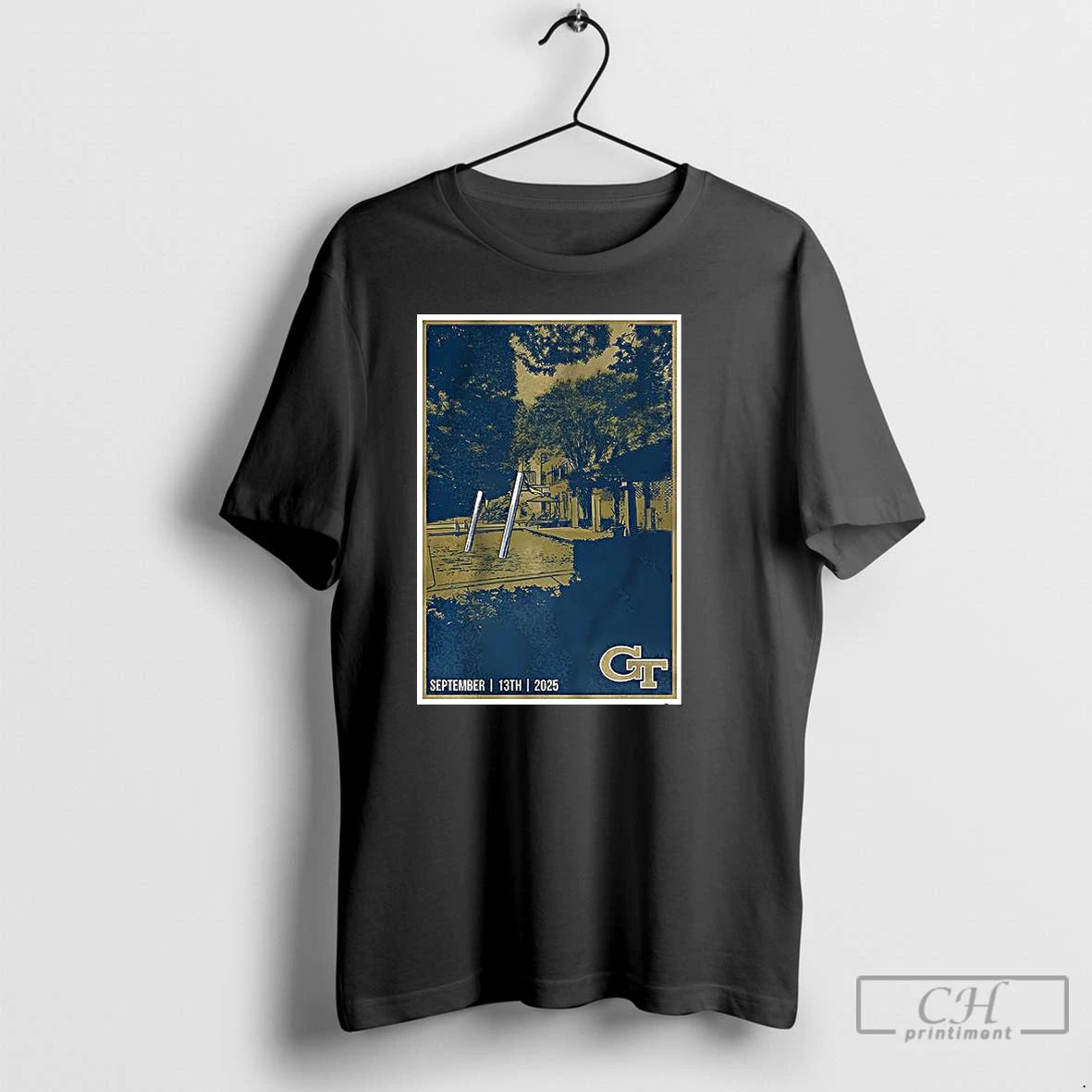 Classic Georgia Tech Yellow Football The Goalposts Have Left The Building Image 2025 T Shirts Hoodie, Sweatshirt