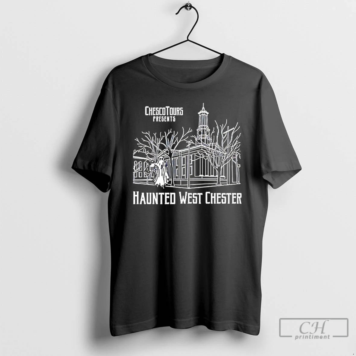 Classic Ghost Chescotours Presents Haunted West Chester T Shirts Hoodie, Sweatshirt | InkNestWear.com