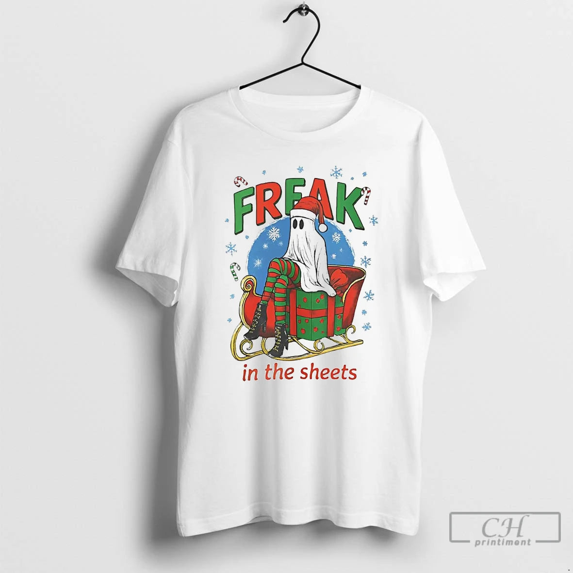 Classic Ghost Riding Sleigh Freak In The Sheets Christmas T Shirts Hoodie, Sweatshirt | InkNestWear.com