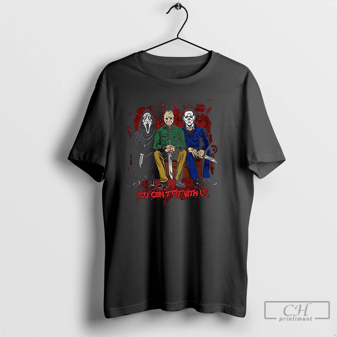 Classic Ghostface Jason Michael You Cant Sit With Us Halloween T Shirts Hoodie, Sweatshirt | InkNestWear.com