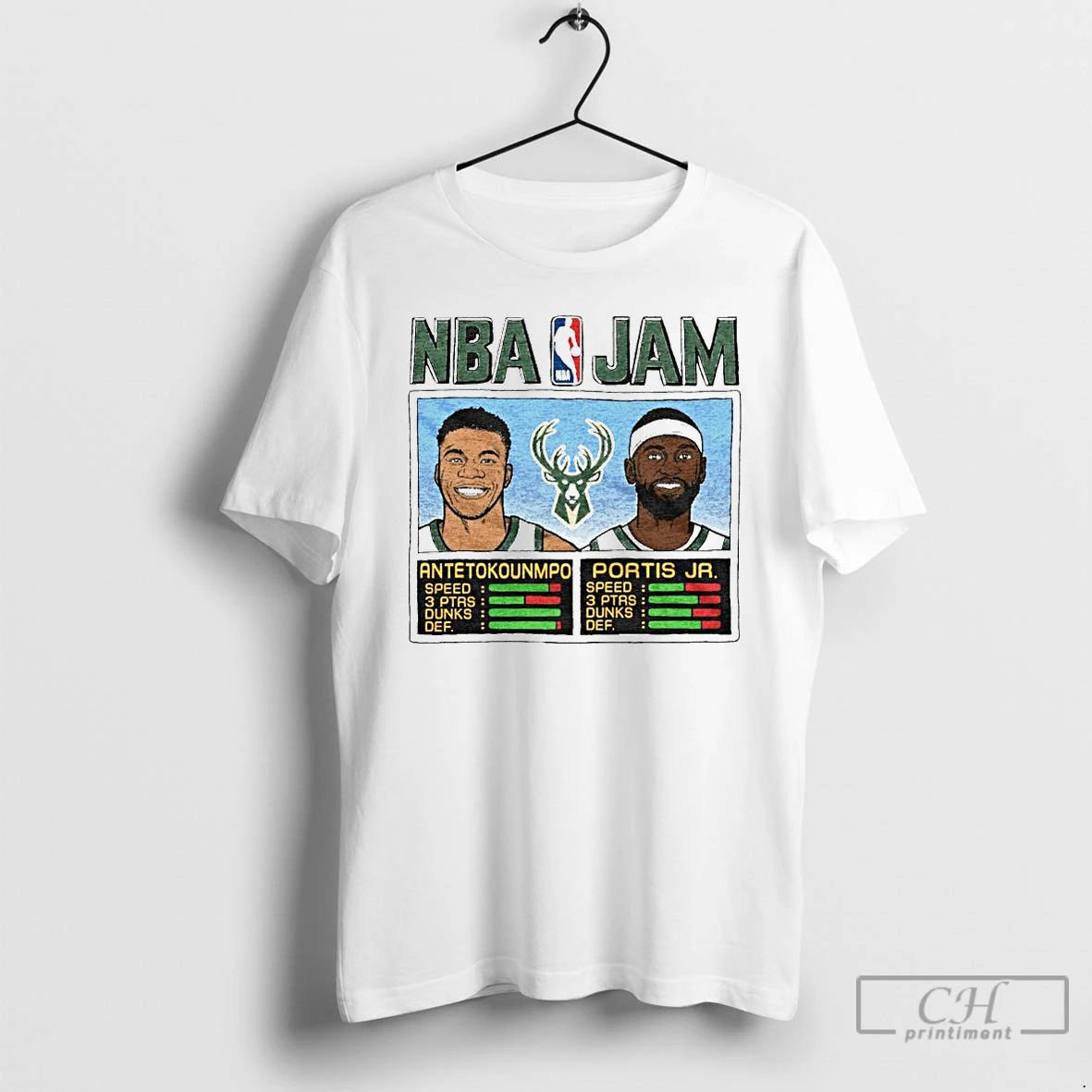 Classic Giannis Antetokounmpo And Bobby Portis Jr Milwaukee Bucks Nba Jam Ornaments T Shirts Hoodie, Sweatshirt