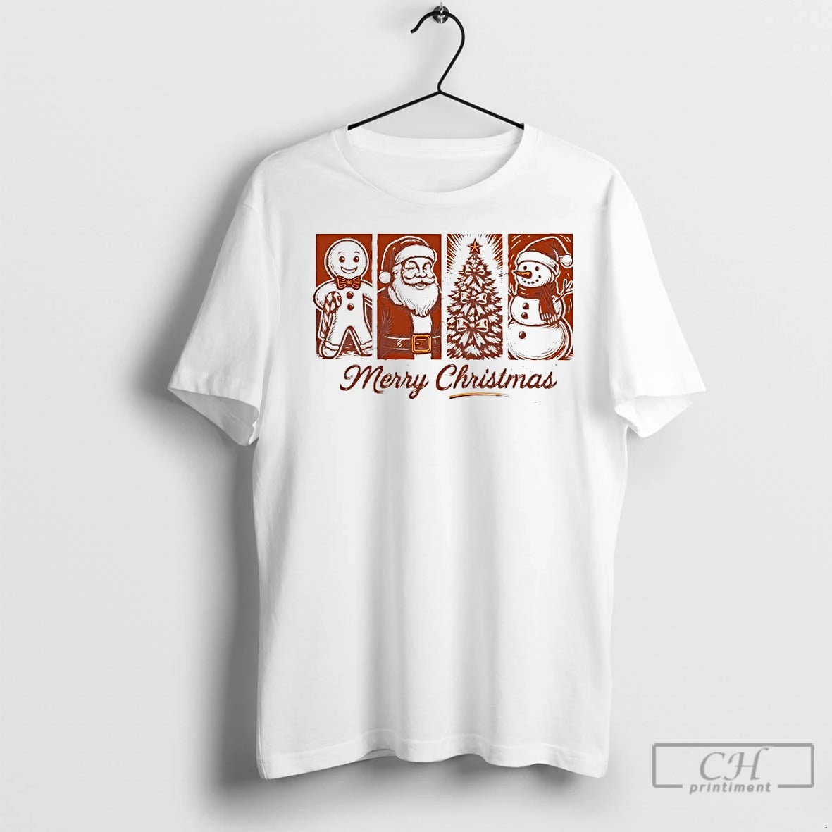 Classic Gingerbread Santa Tree Snowman Merry Christmas T-Shirts, Hoodie, Sweatshirt | InkNestWear.com