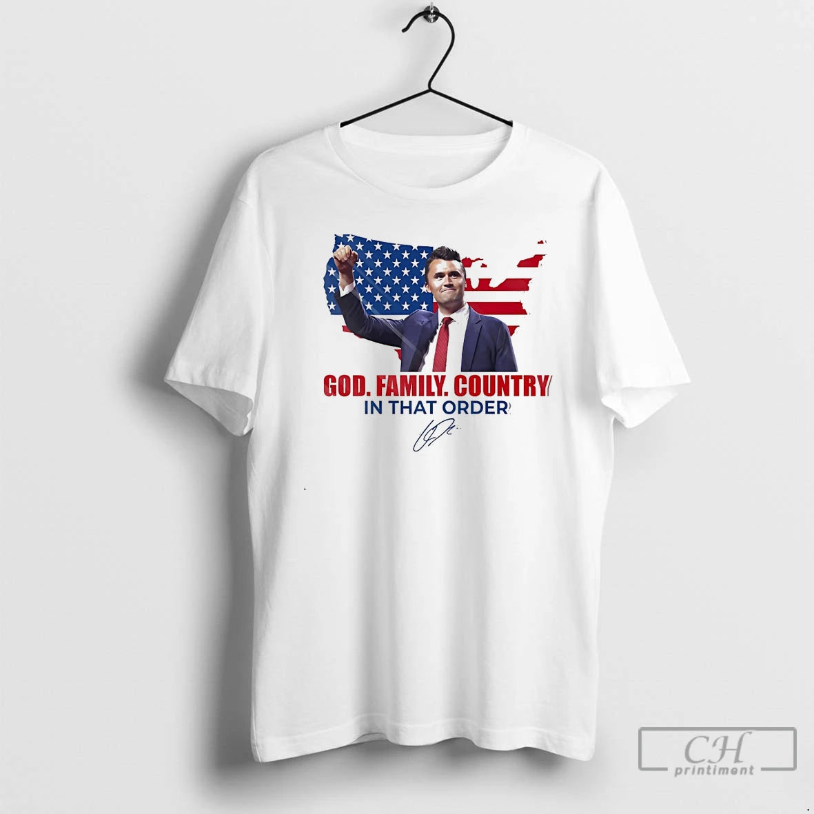 Classic God Family Country In That Order Charlie Kirk White T Shirts Hoodie, Sweatshirt | InkNestWear.com