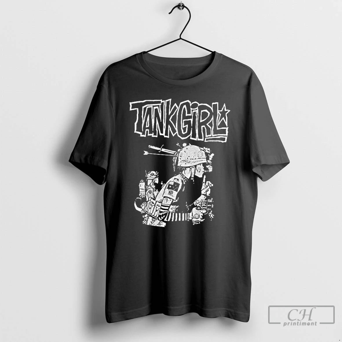 Classic Gorillaz Tank Girl Music Black And White Graphic T Shirts Hoodie, Sweatshirt | InkNestWear.com