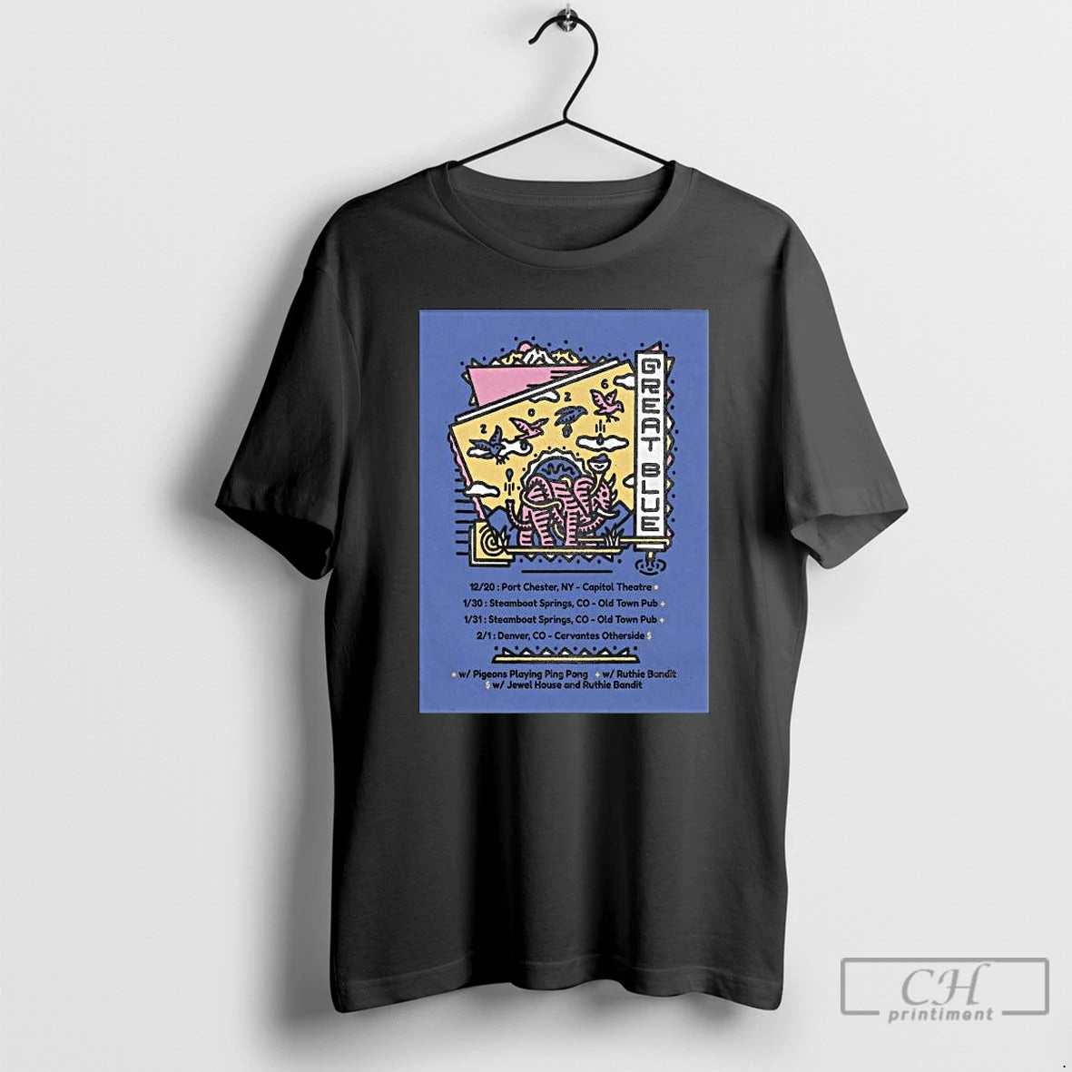 Classic Great Blue Colorado Tour 2025 2026 Long Sleve T Shirts Hoodie, Sweatshirt | InkNestWear.com