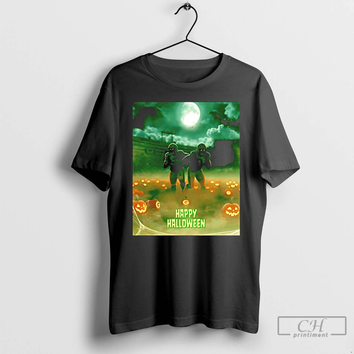 Classic Green Bay Packers Happy Halloween 2025 T Shirts Hoodie, Sweatshirt | InkNestWear.com