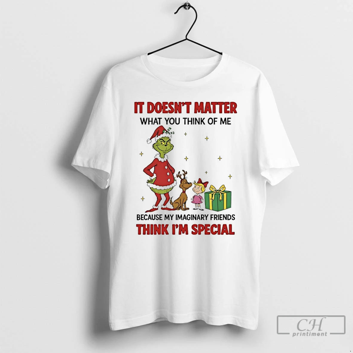 Classic Grinch Christmas 2025 It Doesnt Matter What You Think Of Me Because My Imaginary T-Shirts, Hoodie, Sweatshirt