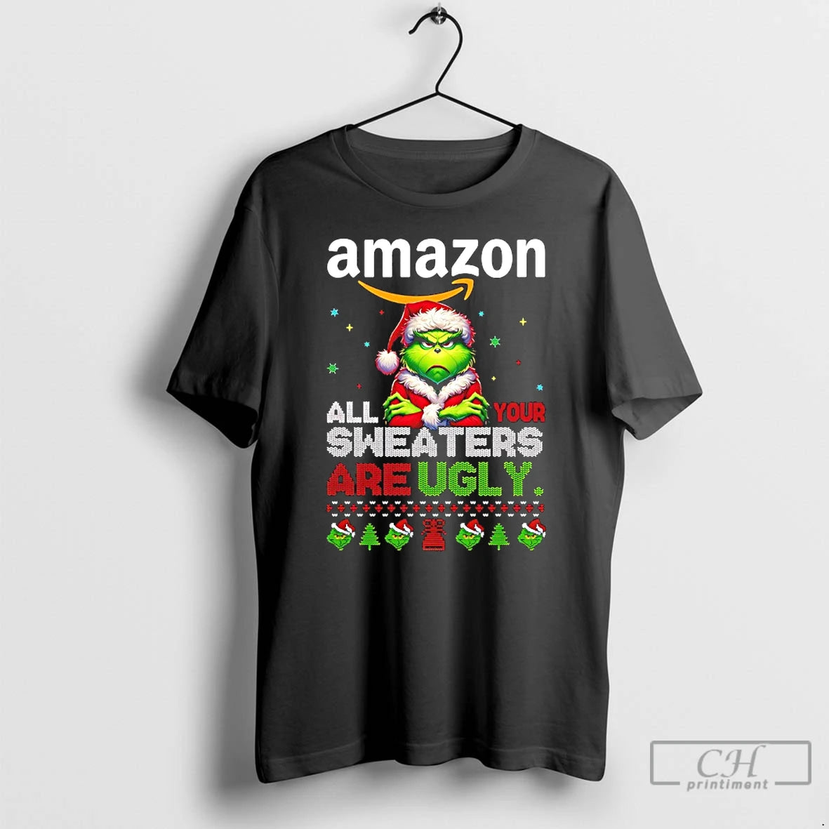 Classic Grinch Christmas Amazon All Your Sweaters Are Ugly T-Shirts, Hoodie, Sweatshirt | InkNestWear.com