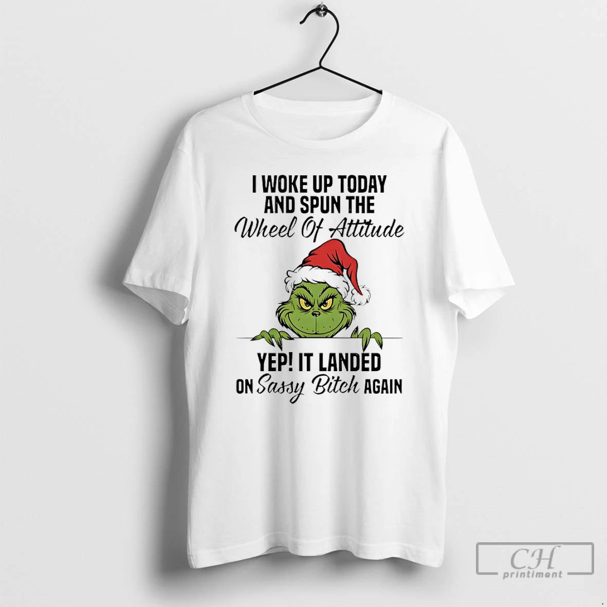 Classic Grinch Christmas I Woke Up Today And Spun The Wheel Of Attitude Yep It T-Shirts, Hoodie, Sweatshirt | InkNestWear.com