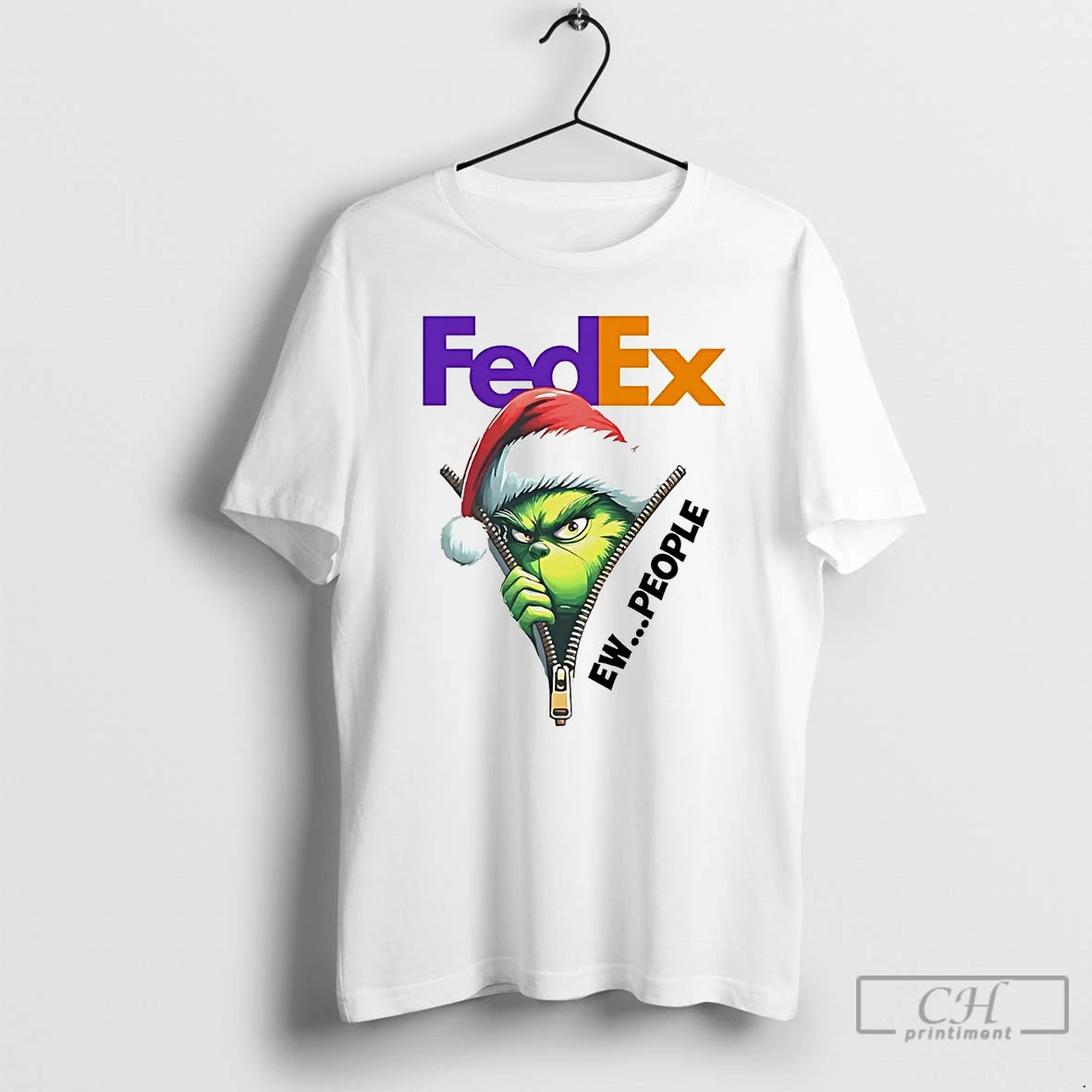 Classic Grinch Fedex Ew People Christmas T Shirts Hoodie, Sweatshirt | InkNestWear.com