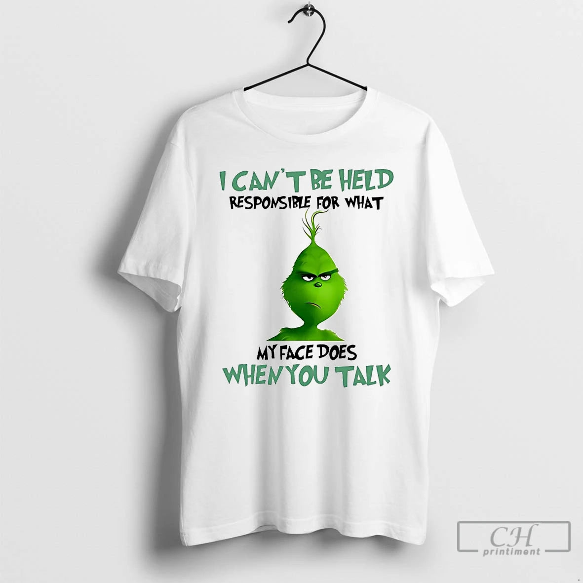 Classic Grinch I Cant Be Held Responsible For What My Face Does When You Talk T-Shirts, Hoodie, Sweatshirt | InkNestWear.com