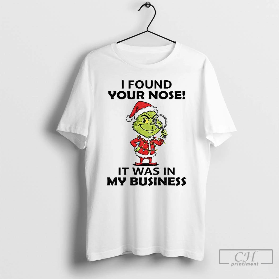Classic Grinch Santa Claus I Found Your Nose It Was In My Business Christmas T-Shirts, Hoodie, Sweatshirt | InkNestWear.com