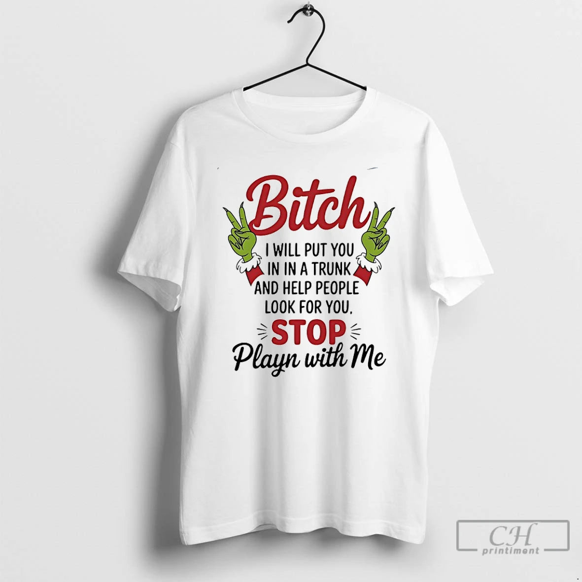 Classic Grinch Santa Bitch I Will Put You In In A Trunk And Help People T-Shirts, Hoodie, Sweatshirt | InkNestWear.com