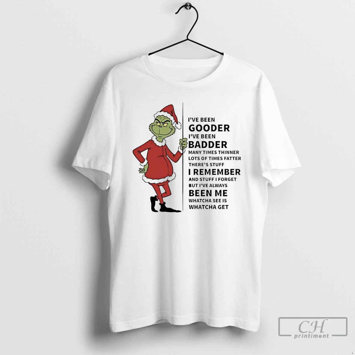 Classic Grinch Santas Ive Been Gooder Ive Been Badder Many Times Thinner Lots Of Times T-Shirts, Hoodie, Sweatshirt