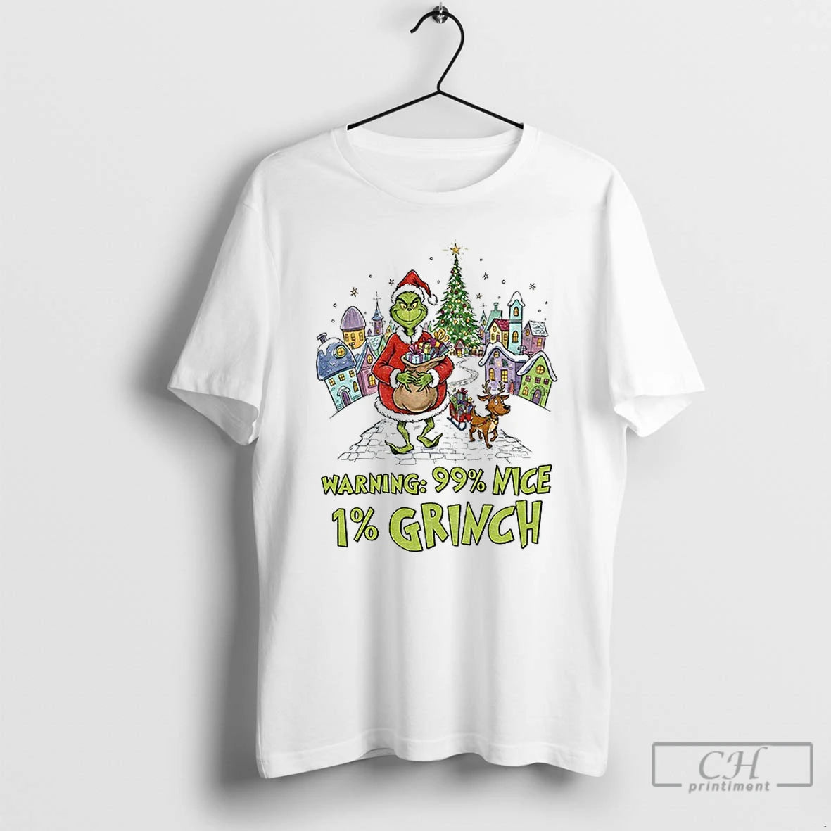 Classic Grinch And Max Warning 99 Nice 1 Grinch Merry Christmas T Shirts Hoodie, Sweatshirt | InkNestWear.com