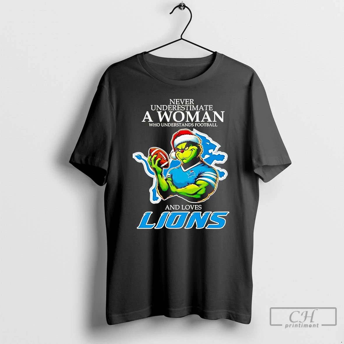 Classic Grinch Never Underestimate A Woman Who Understands Football And Loves Lions Christmas T Shirts Hoodie, Sweatshirt