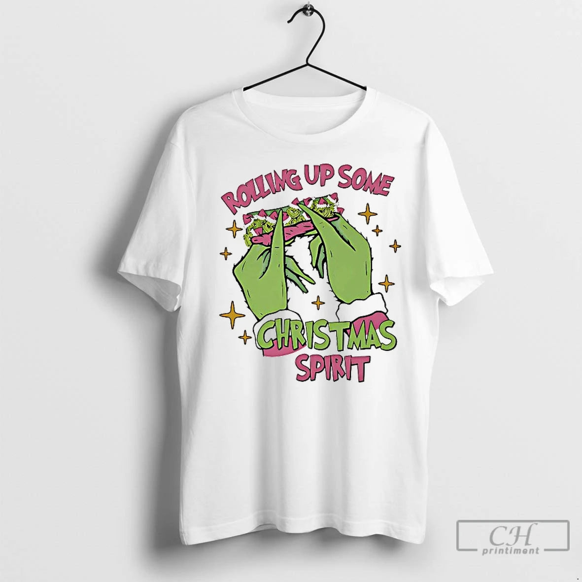 Classic Grinch Rolling Up Some Christmas Spirit T-Shirts, Hoodie, Sweatshirt | InkNestWear.com