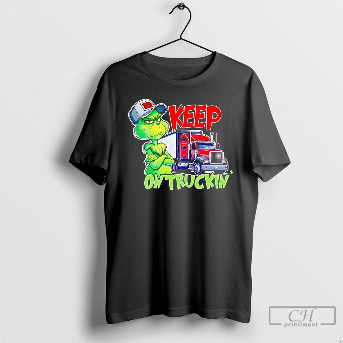 Classic Grinch Truck Driver Keep On Truckin Christmas T Shirts Hoodie, Sweatshirt | InkNestWear.com