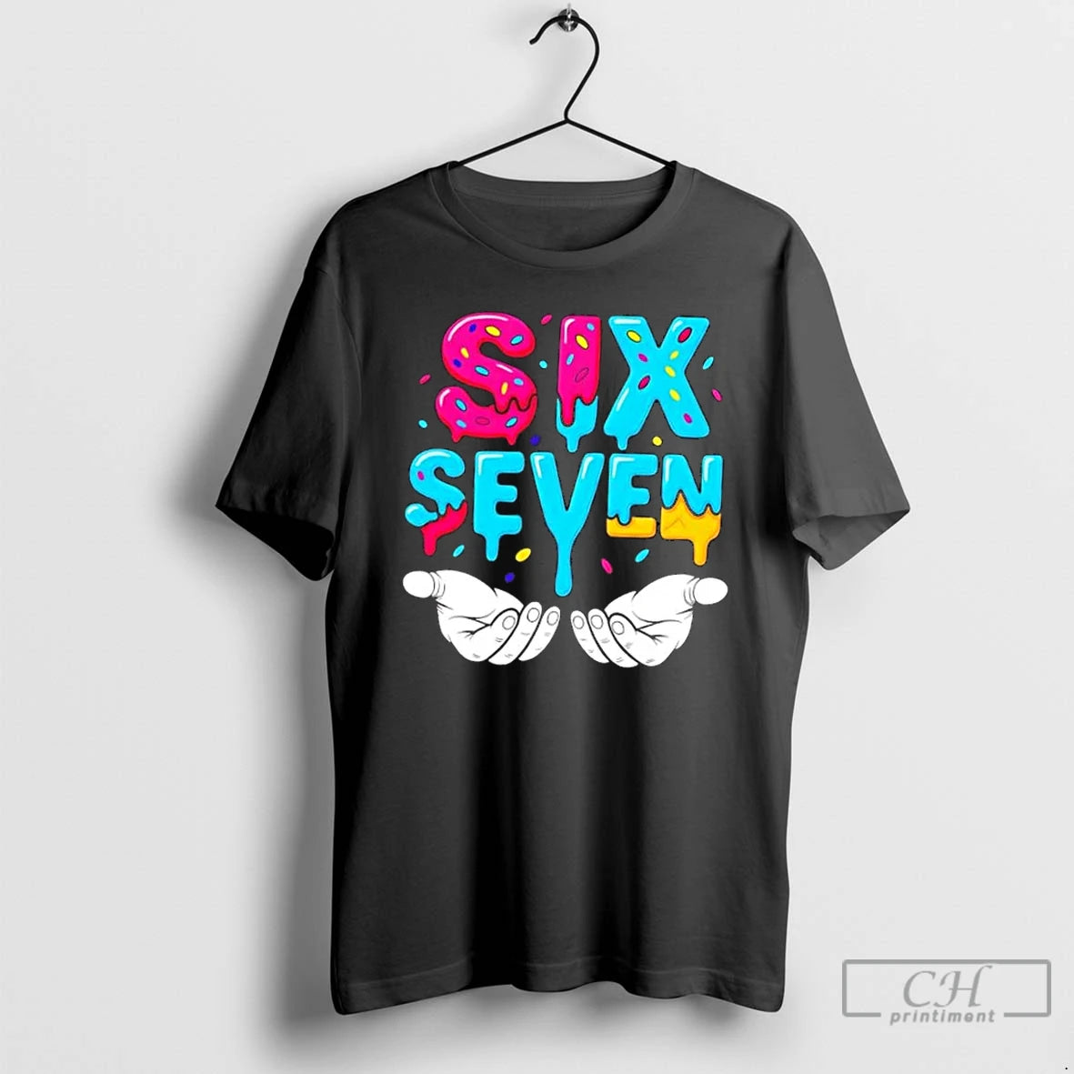 Classic Hand Hold Six Seven Ice Cream Drip 6 7 T Shirts Hoodie, Sweatshirt | InkNestWear.com