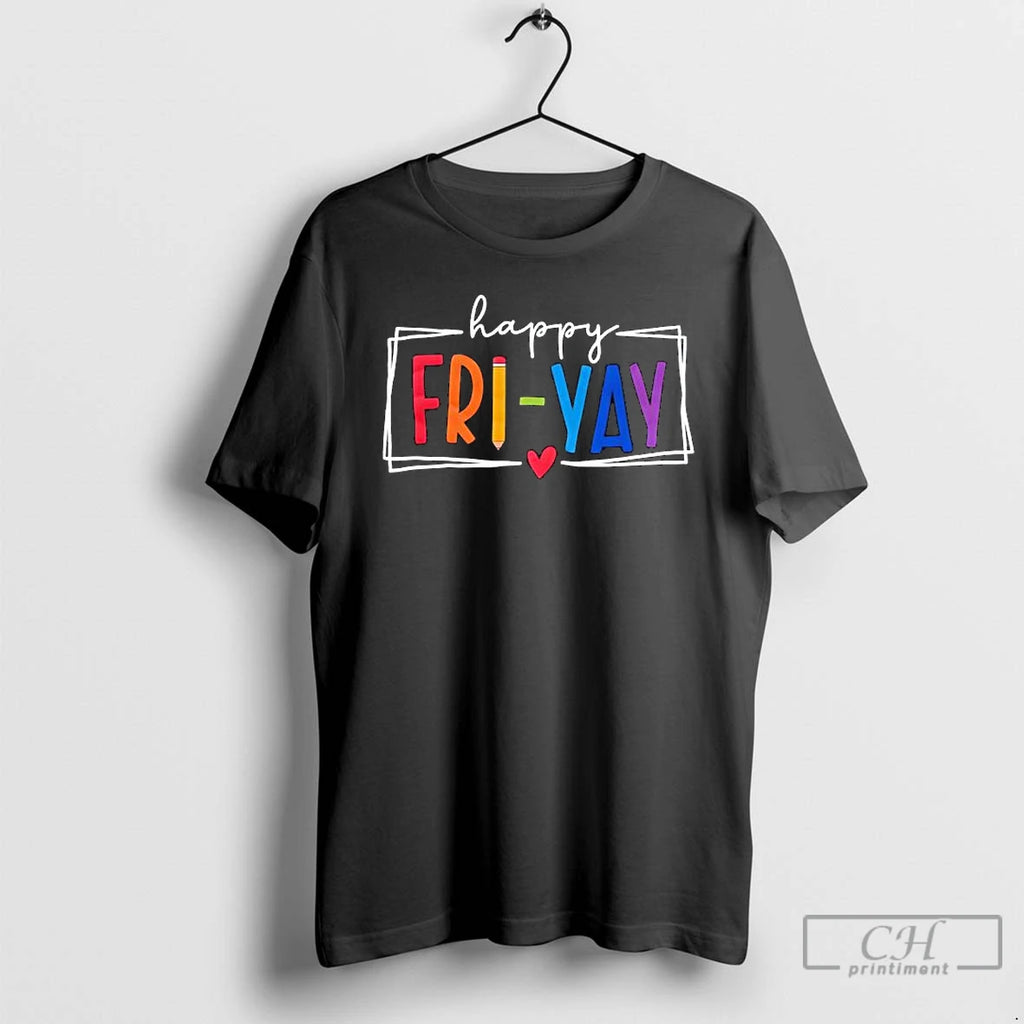 Classic Happy Fri Yay Colorful Pens T Shirts Hoodie, Sweatshirt | InkNestWear.com