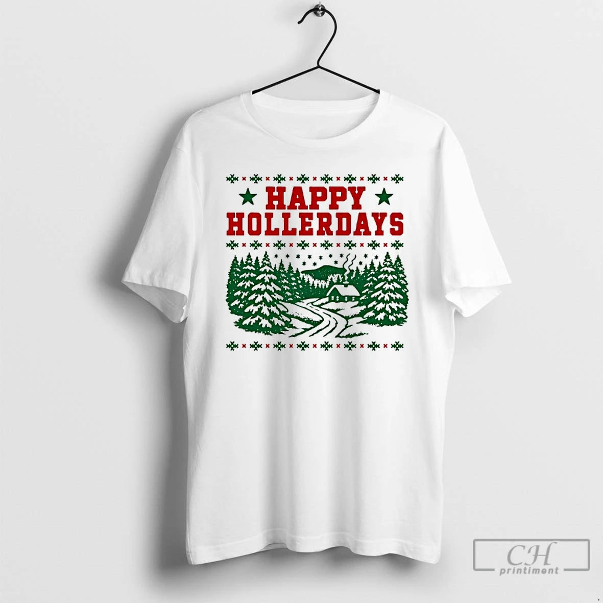 Classic Happy Hollerdays Christmas T-Shirts, Hoodie, Sweatshirt | InkNestWear.com