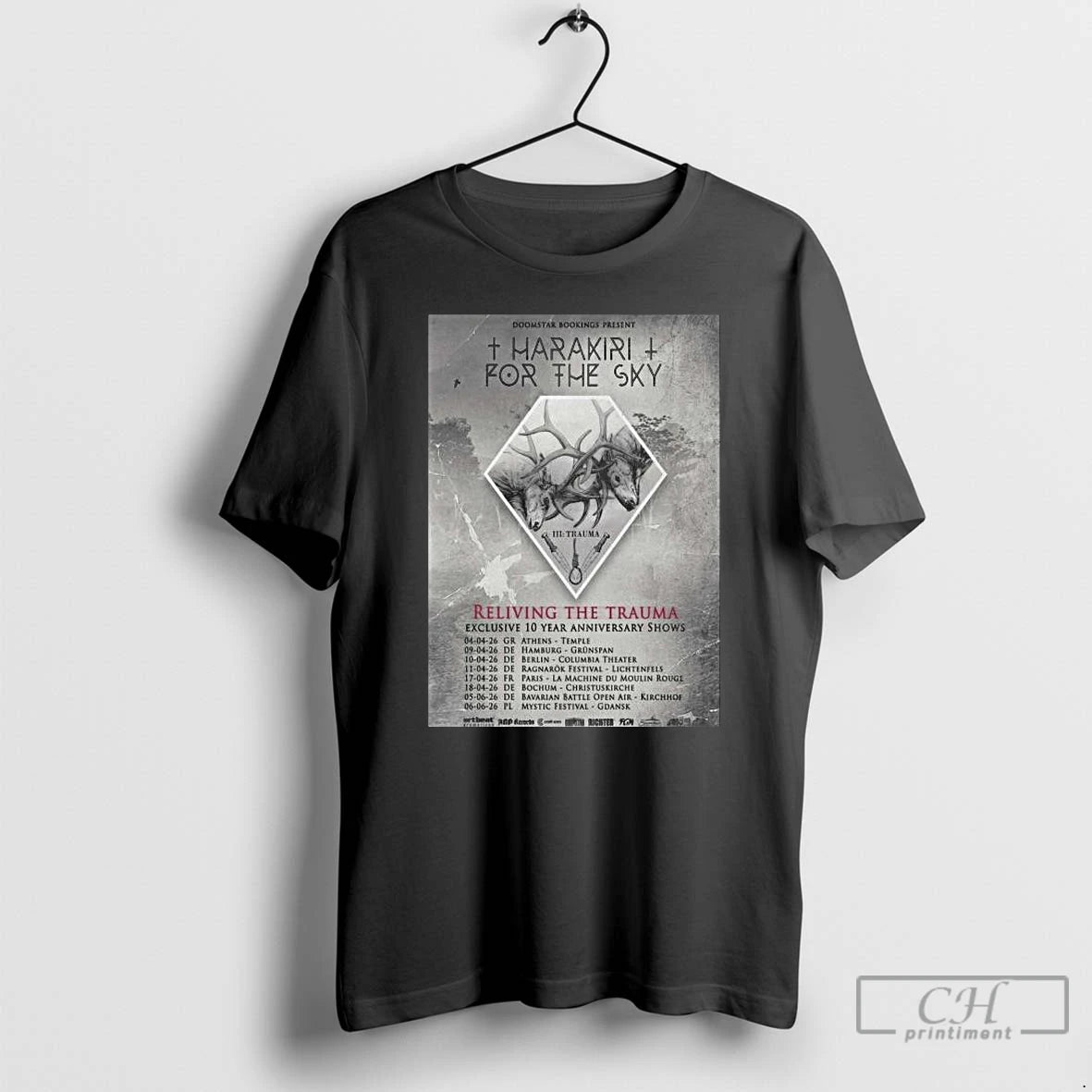 Classic Harakiri For The Sky Exclusive 10th Anniversary Shows 2026 Long Sleve T Shirts Hoodie, Sweatshirt | InkNestWear.com