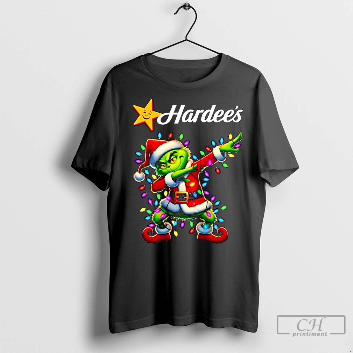 Classic Hardees X Grinch Dabbing Merry Christmas Ornaments T-Shirts, Hoodie, Sweatshirt | InkNestWear.com