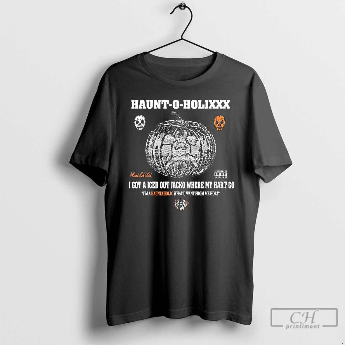Classic Haunt O Holixxx I Got A Iced Out Jacko Where My Hart Go Long T-Shirts, Hoodie, Sweatshirt | InkNestWear.com