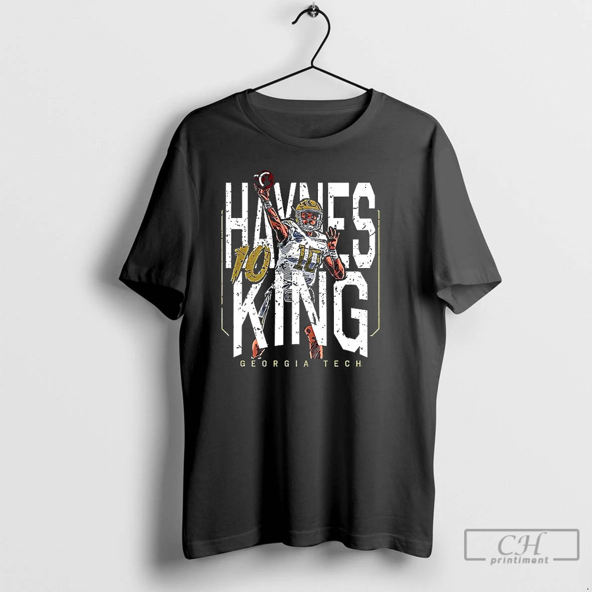 Classic Haynes King Georgia Tech Football Throwing Stance Number 10 T Shirts Hoodie, Sweatshirt | InkNestWear.com