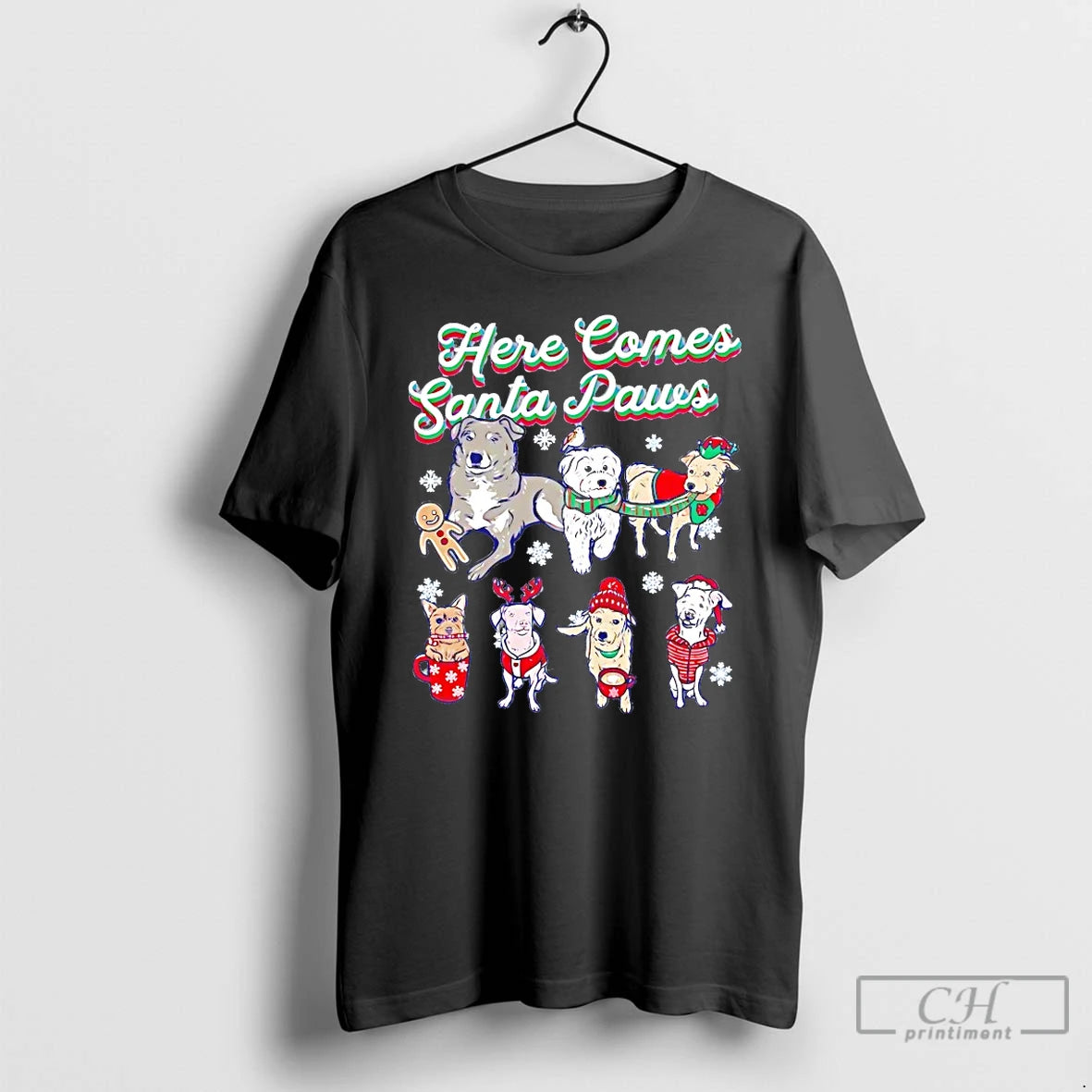 Classic Here Comes Santa Paws Christmas T-Shirts, Hoodie, Sweatshirt | InkNestWear.com