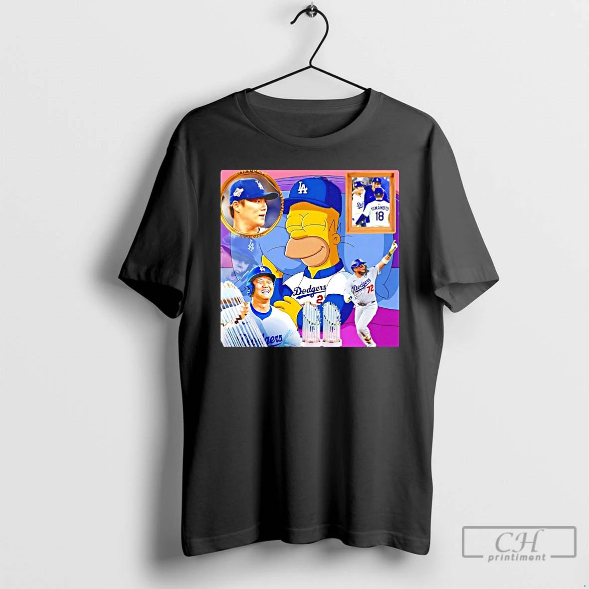 Classic Homer Simpson X Los Angeles Dodgers World Champions 2025 T Shirts Hoodie, Sweatshirt | InkNestWear.com