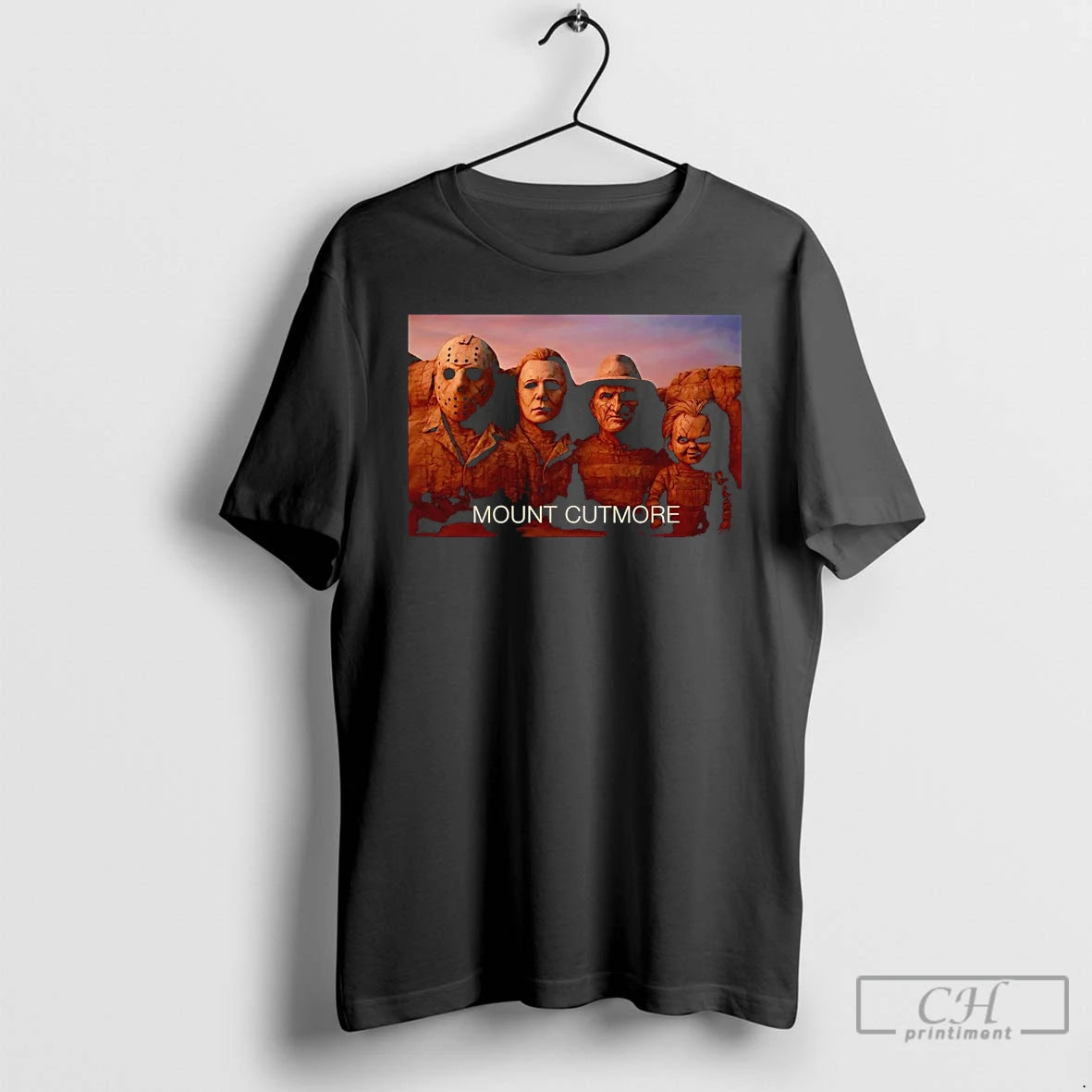 Classic Horror Movies Characters Mount Cutmore T Shirts Hoodie, Sweatshirt | InkNestWear.com