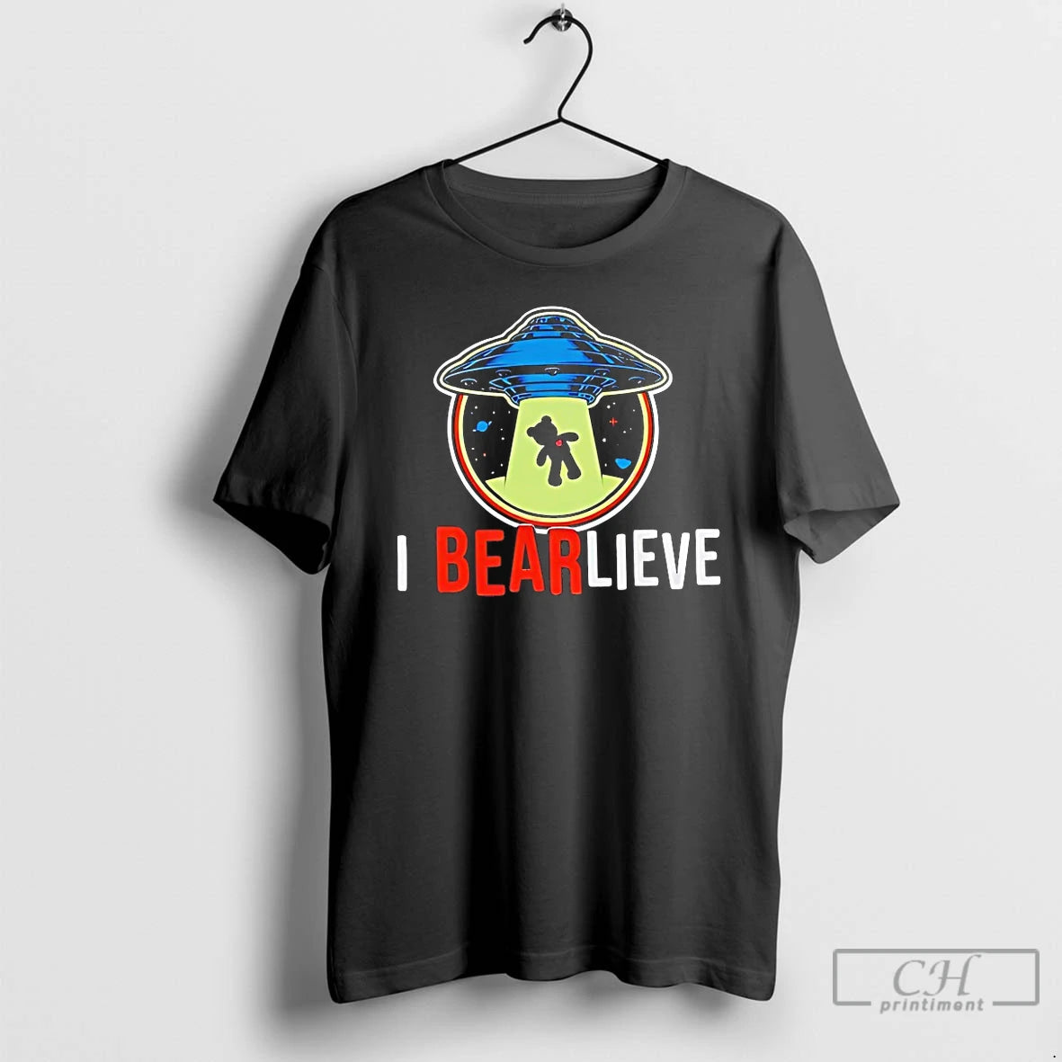 Classic I Bearlieve Ufo T-Shirts, Hoodie, Sweatshirt | InkNestWear.com
