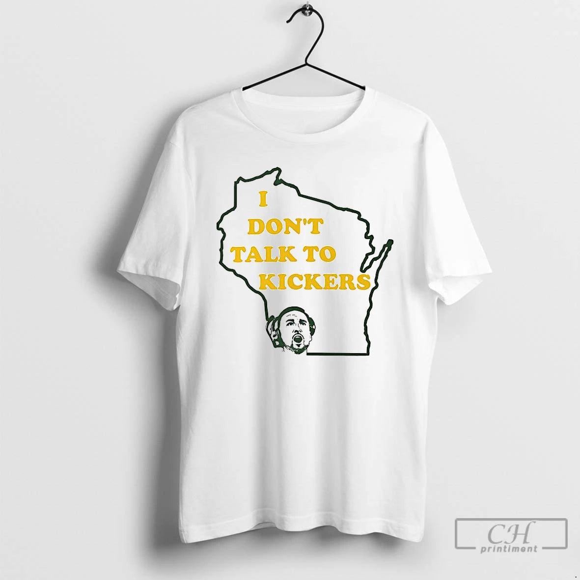 Classic I Dont Talk To Kickers Outline Of The State Of Wisconsin T Shirts Hoodie, Sweatshirt | InkNestWear.com