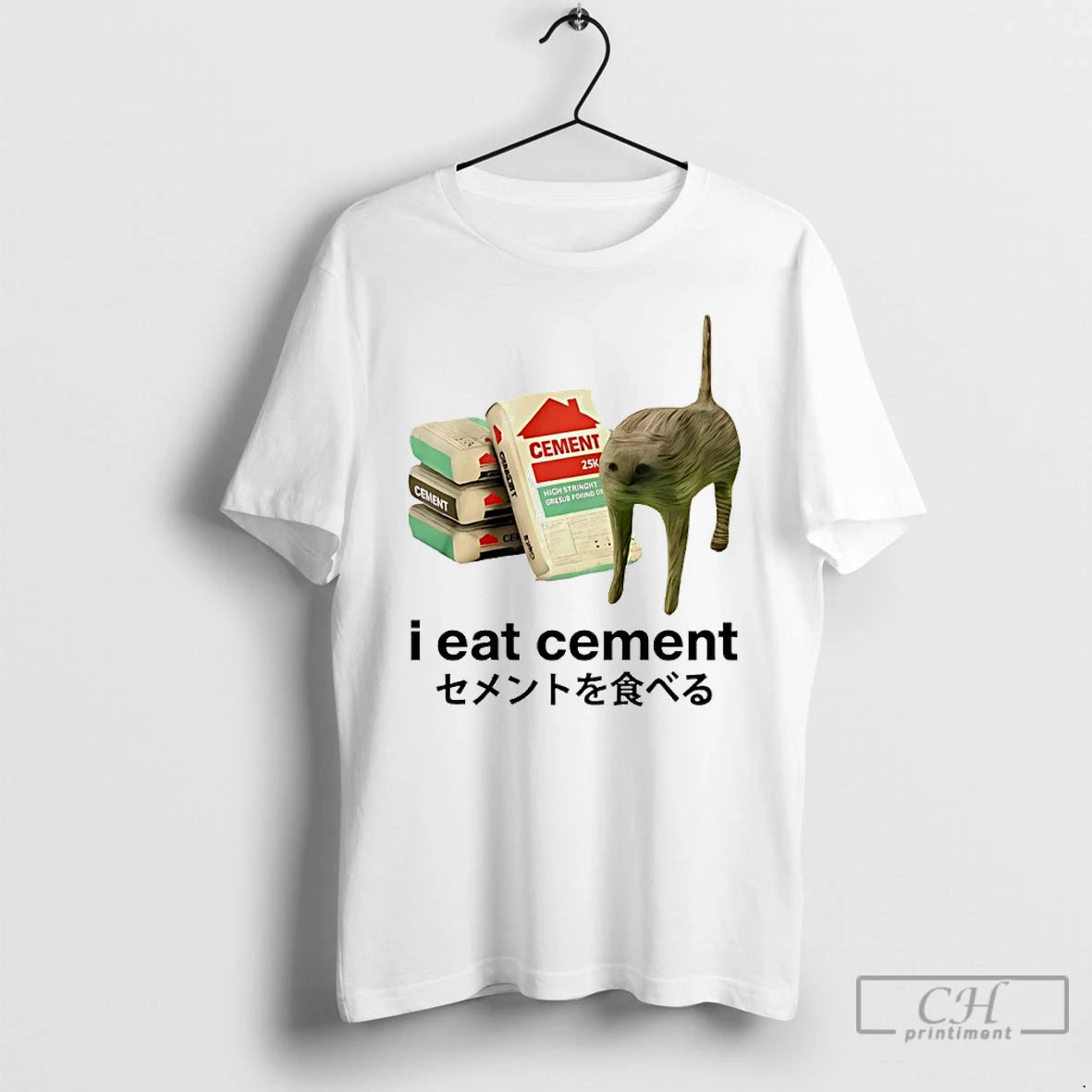 Classic I Eat Cement Cat Meme T Shirts Hoodie, Sweatshirt | InkNestWear.com