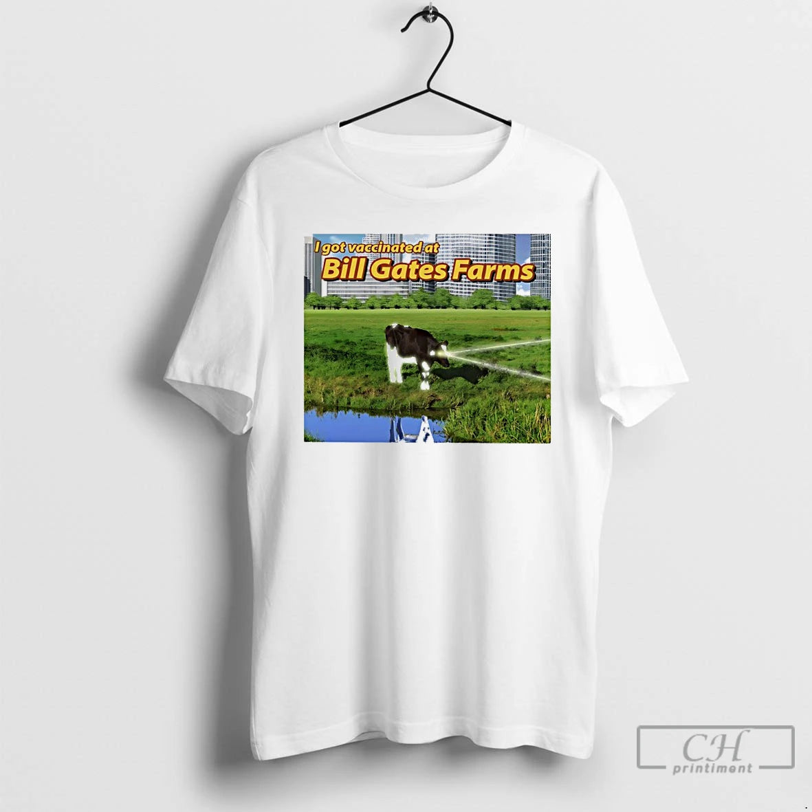Classic I Got Vaccinated At Bill Gates Farms Vaccination Souvenir T Shirts Hoodie, Sweatshirt | InkNestWear.com