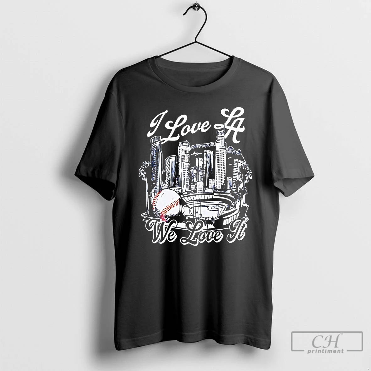 Classic I Love La Dodgers We Love It Skyline T Shirts Hoodie, Sweatshirt | InkNestWear.com