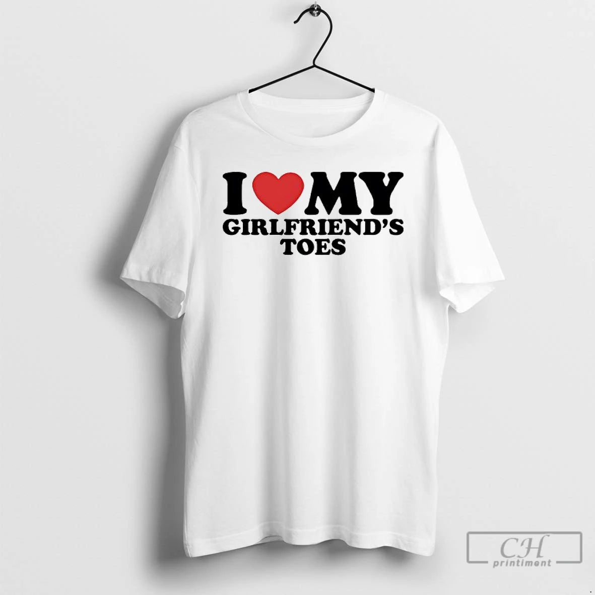 Classic I Love My Girlfriends Toes Red Heart T Shirts Hoodie, Sweatshirt | InkNestWear.com