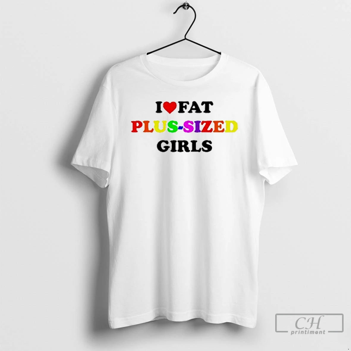 Classic I Love Fat Plus Sized Girls T Shirts Hoodie, Sweatshirt | InkNestWear.com