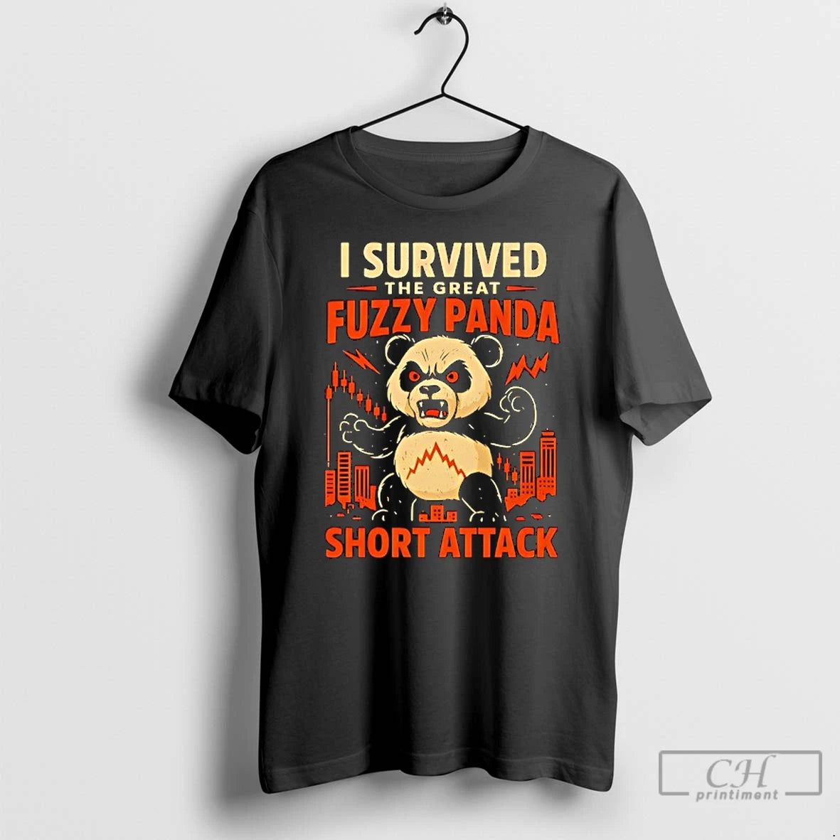 Classic I Survived The Great Fuzzy Panda Short Attack T Shirts Hoodie, Sweatshirt | InkNestWear.com