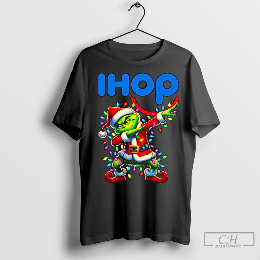 Classic Ihop X Grinch Dabbing Merry Christmas Ornaments T-Shirts, Hoodie, Sweatshirt | InkNestWear.com