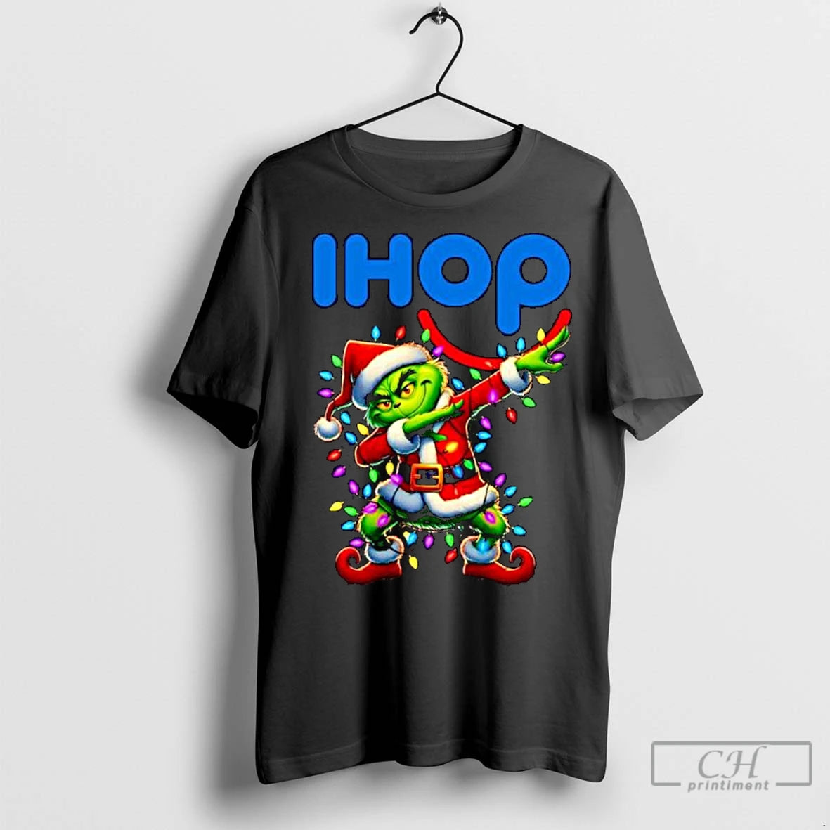 Classic Ihop X Grinch Dabbing Merry Christmas Ornaments T-Shirts, Hoodie, Sweatshirt | InkNestWear.com