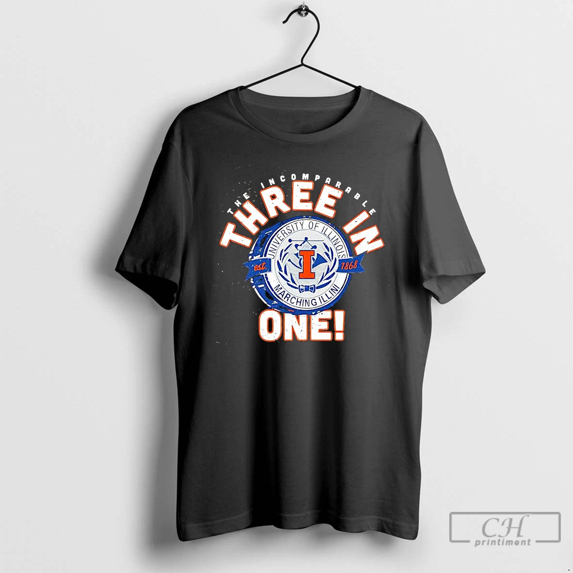 Classic Illinois Fighting Illini Marching Band Drum 3 In 1 Est 1868 T Shirts Hoodie, Sweatshirt | InkNestWear.com