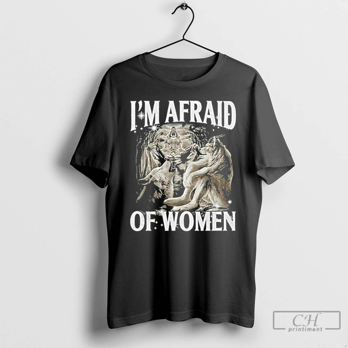 Classic Im Afraid Of Women Werewolf Meme T Shirts Hoodie, Sweatshirt | InkNestWear.com