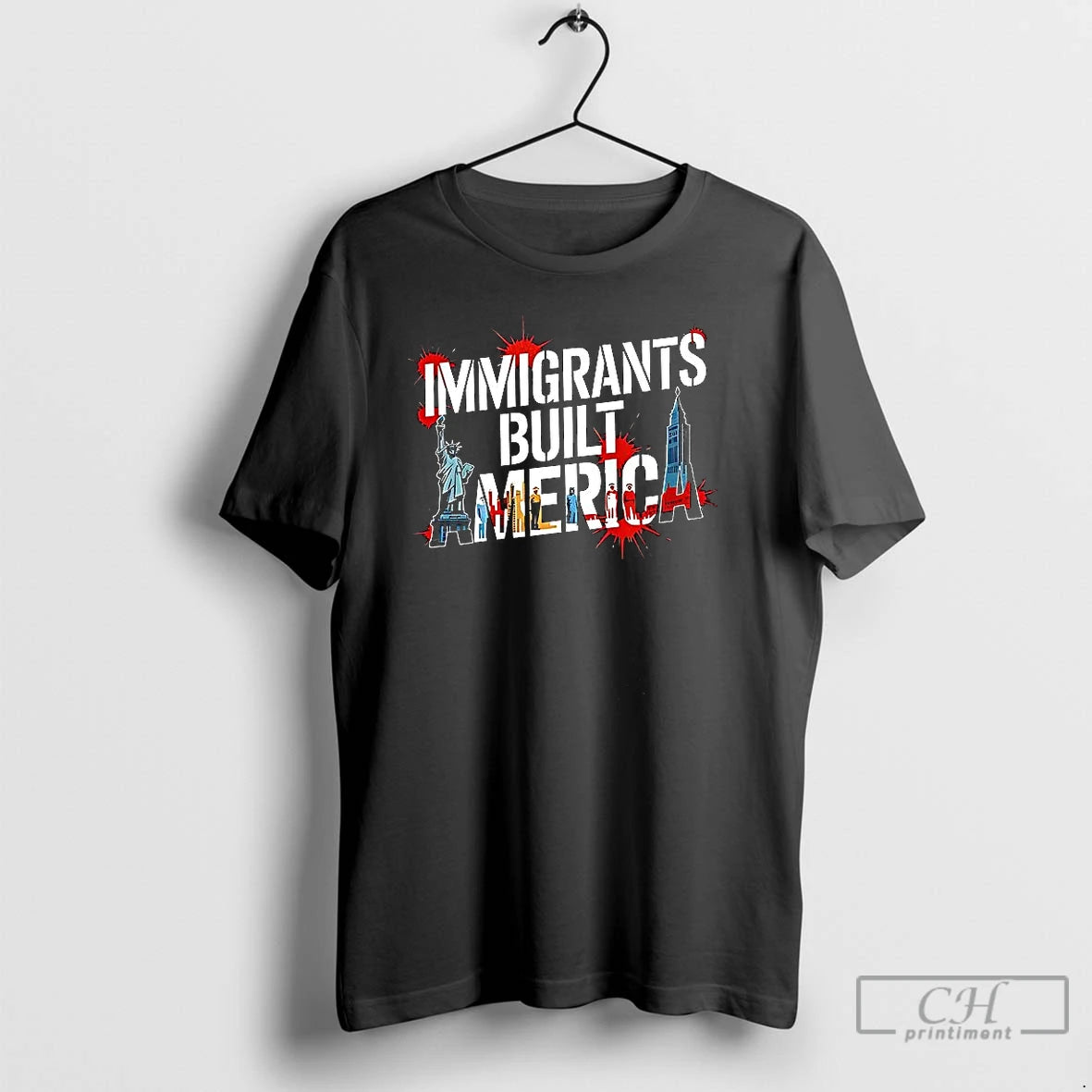 Classic Immigrants Built America T Shirts Hoodie, Sweatshirt | InkNestWear.com