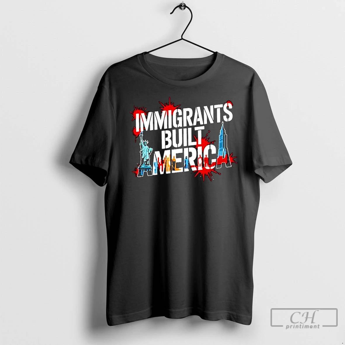 Classic Immigrants Built America Ornaments T-Shirts, Hoodie, Sweatshirt | InkNestWear.com