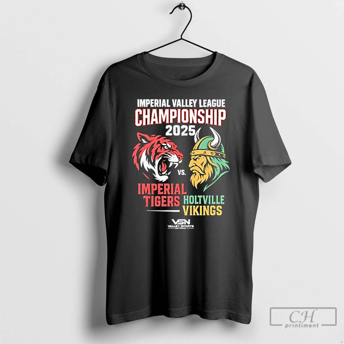 Classic Imperial Valley League Championship 2025 Imperial Tigers Vs Holtville Vikings T Shirts Hoodie, Sweatshirt