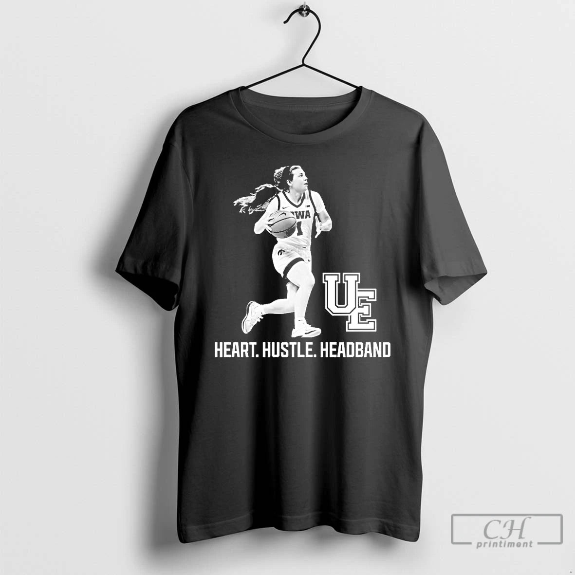 Classic Iowawbb Heart Hustle Headband Ue T-Shirts, Hoodie, Sweatshirt | InkNestWear.com